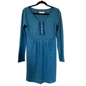 Romy Teal Green Long Sleeve Sweater Dress >